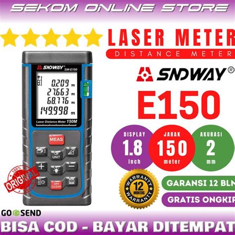 Jual SNDWAY Meteran Laser Digital Distance 40 60 80 100 120 Meter