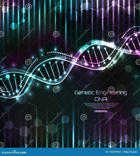 Structure Of Spiral Ribonucleic Acid Molecule Rna Molecule With