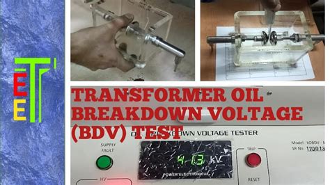 How To Test Bdv Of Transformer Oil Youtube