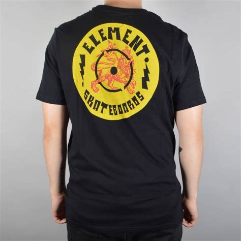 Element Skateboards Soundsystem Skate T Shirt Black