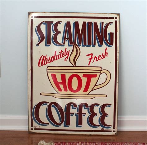 Vintage Coffee Metal Sign