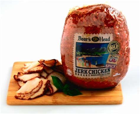 Boars Head Oven Roasted Jerk Chicken Breast Fresh Sliced Deli Meat 1