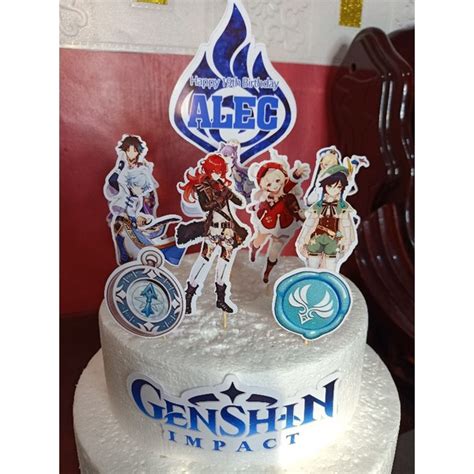 Genshin Impact Theme Cake Topper Shopee Philippines Porn Sex Picture