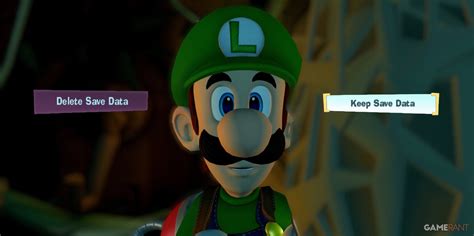 How To Save The Game And Erase Data In Luigi S Mansion 2