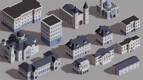 Low Poly Buildings Pack