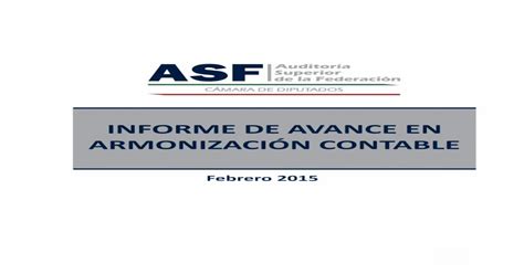 Informe De Avance En ArmonizaciÓn … · La Armonización Contable Es