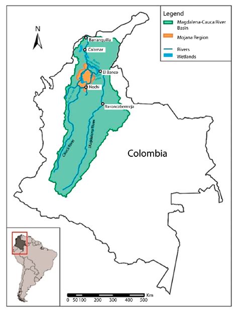 Rio Magdalena Map