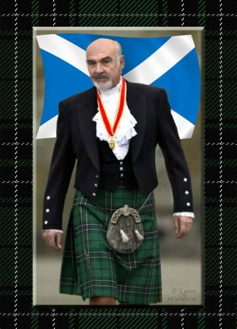 Sean Connery In The Tartan Kilt Of The Macleans Sean Connery Kilt