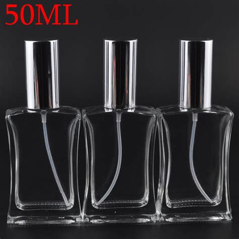 MUB 50ml Perfume Bottle Glass Refillable Perfume Bottle With Metal