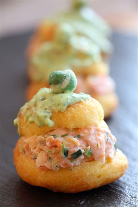 Petits choux truite fumée wasabi Bistro de Jenna Food Ethnic