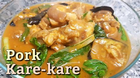 How To Cook Pork Kare Kare Pork Kare Kare Recipe Youtube