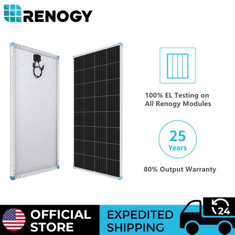 Renogy 175W 12V Volt Mono Crystalline Solar Panel Off Grid PV Power