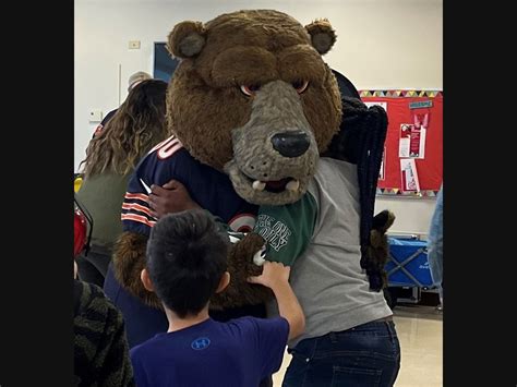 Staley Da Bear helps Kennedy School students shake off winter blues ...