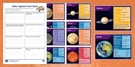 Solar System Fact Hunt Worksheet Teacher Made Twinkl