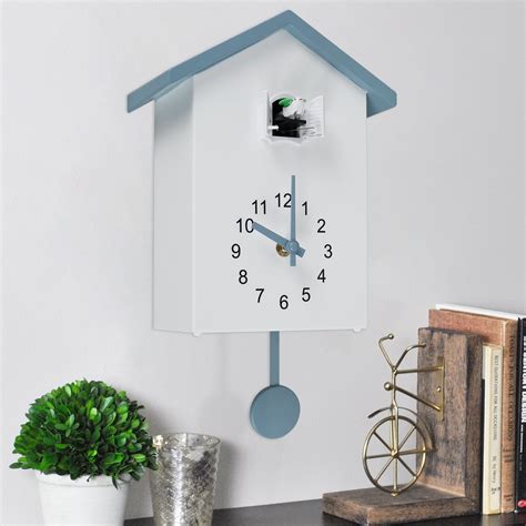 Welpettie Cuckoo Clock With Chimer Minimalist Cuckoo Sound Clock With