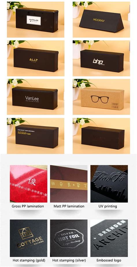 Factory Custom White Cardboard Paper Glasses Boxes Low Price Optical Eyewear Case Print Logo