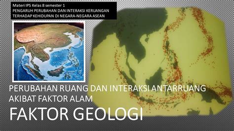 Perubahan Ruang Dan Interaksi Antarruang Akibat Faktor Alam Faktor