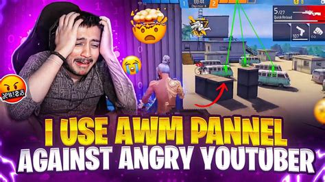 I Use Awm Pannel Against Russian Angry Youtuber 🤯 Alexalive92461 He