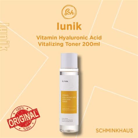 Iunik Vitamin Hyaluronic Acid Vitalizing Toner 200ml Lazada Indonesia