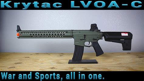 Krytac WarSport LVOA-C Airsoft Gun Review - YouTube