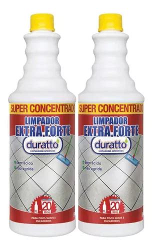 Kit 2 Limpador Extra Forte Para Pisos Duratto 1lt Cada