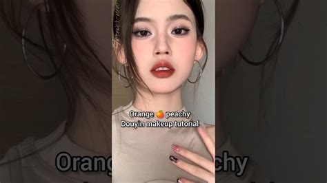 orange peachy douyin makeup tutorial aesthetic ftpシ forever