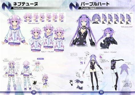 Pin On Hyperdimension Neptunia Animated Drawings Purple Heart Anime