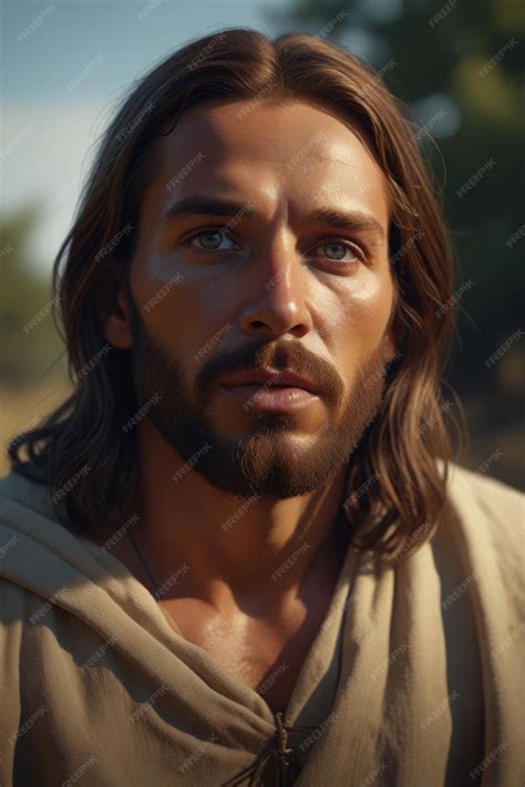 Premium Photo Realistic Portrait Of Jesus Christ