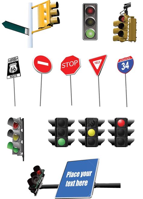 Semáforos Rojo Amarillo Y Verde Señales Luces Carretera Señal Verde