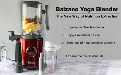 Balzano Yoga Blender Smoothie Maker Juicer Soup Maker Jar With Auto