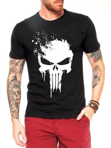 Camiseta Justiceiro The Punisher Camisa Caveira Skull S Rie Escorrega