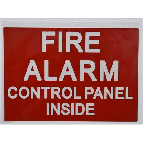 Fire Alarm Control Panel Inside Sticker Reflective1 Unit Red Background 7x10 Inchref 2022