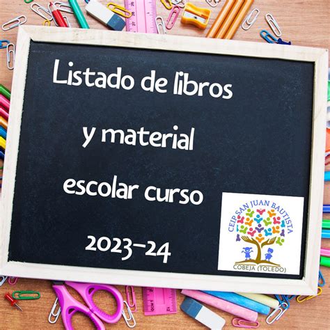 Listado De Materiales Y Libros Curso Ceip San Juan Bautista