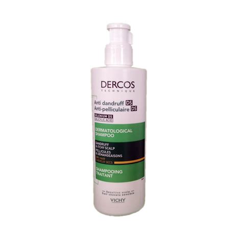 DERCOS ANTI-PELLICULAIRE DS SHAMPOOING TRAITANT CHEVEUX SECS 390ML VICHY