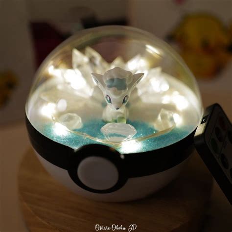 Pokemon Terrarium Kit Ice Alolan Vulpix Terrarium Pokeball Etsy Japan