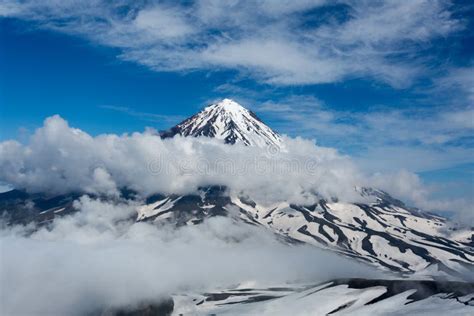 Koryak Sopka Active Volcano In Kamchatka Stock Photo Image Of Active