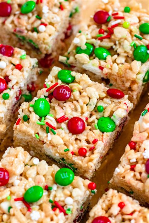 christmas rice krispie treats  festive  bake classic