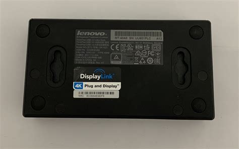 Lenovo Thinkpad Dk1523 Displaylink Usb 3 0 Ultra Docking Station With Ac Adapter Ebay