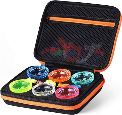 Magicyoyo Yoyo Storage Case B01 Black With Orange Zipper 9