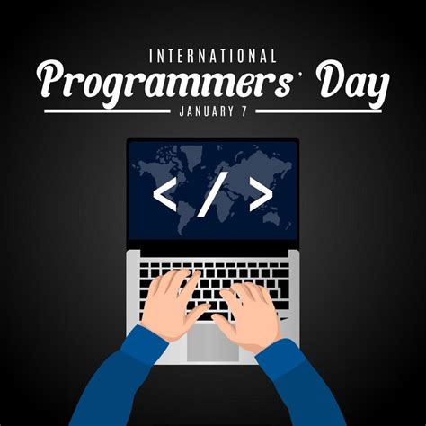 International Programmers Day Template Poster Or Banner 5139109 Vector Art At Vecteezy