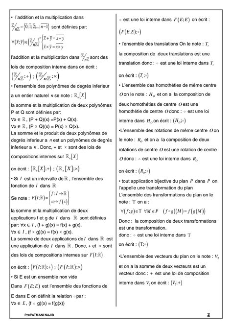 Solution Un Cour Bien D Taill De Structure Alg Briques Avec Des