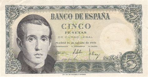 Spanien Banknote Cinco Pesetas Kaufen Auf Ricardo