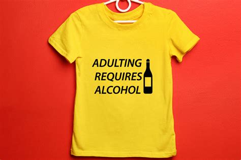 Adulting Requires Alcohol Svg Design Graphic By Md Abdur Rouf