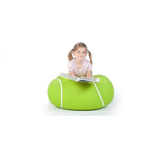 Pouf Rond Balle De Tennis Verte Pouf Familial Sur Pouf Design