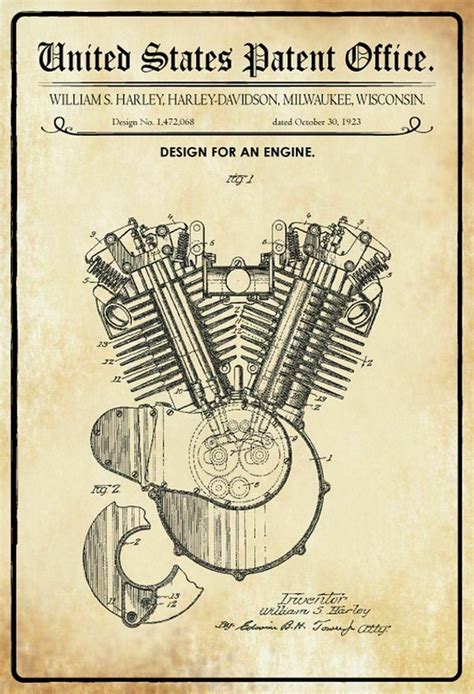 Wandbord Patent Design For An Engine X Cm Motor Wandborden