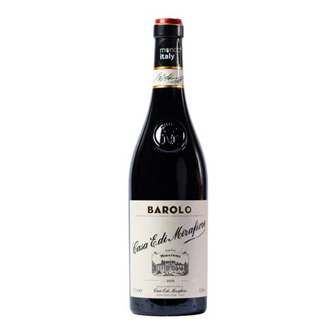 Vinho Tinto Barolo Casa Mirafiore DOCG 2016 Mondo Italy