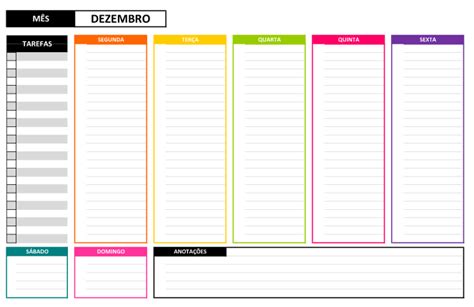 Planner Semanal Em Colunas Lista De Tarefas Excel Easy The Best Porn