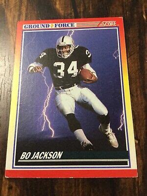 Score Bo Jackson Ground Force Oakland Raiders Good Football