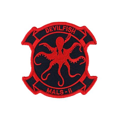 Marine Corps Patch Mals 11 Devilfish Color With Hook Closure