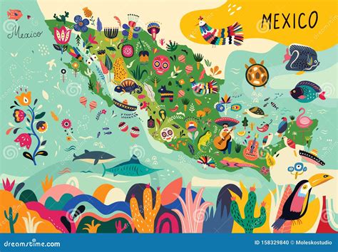 Mexico Map Vector Illustration 5941924